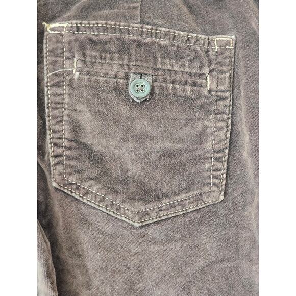Gap Vintage Velour Women's Brown Boot Cut Pants Y2K Boho Western Size 12 A0076 - Picture 4 of 5